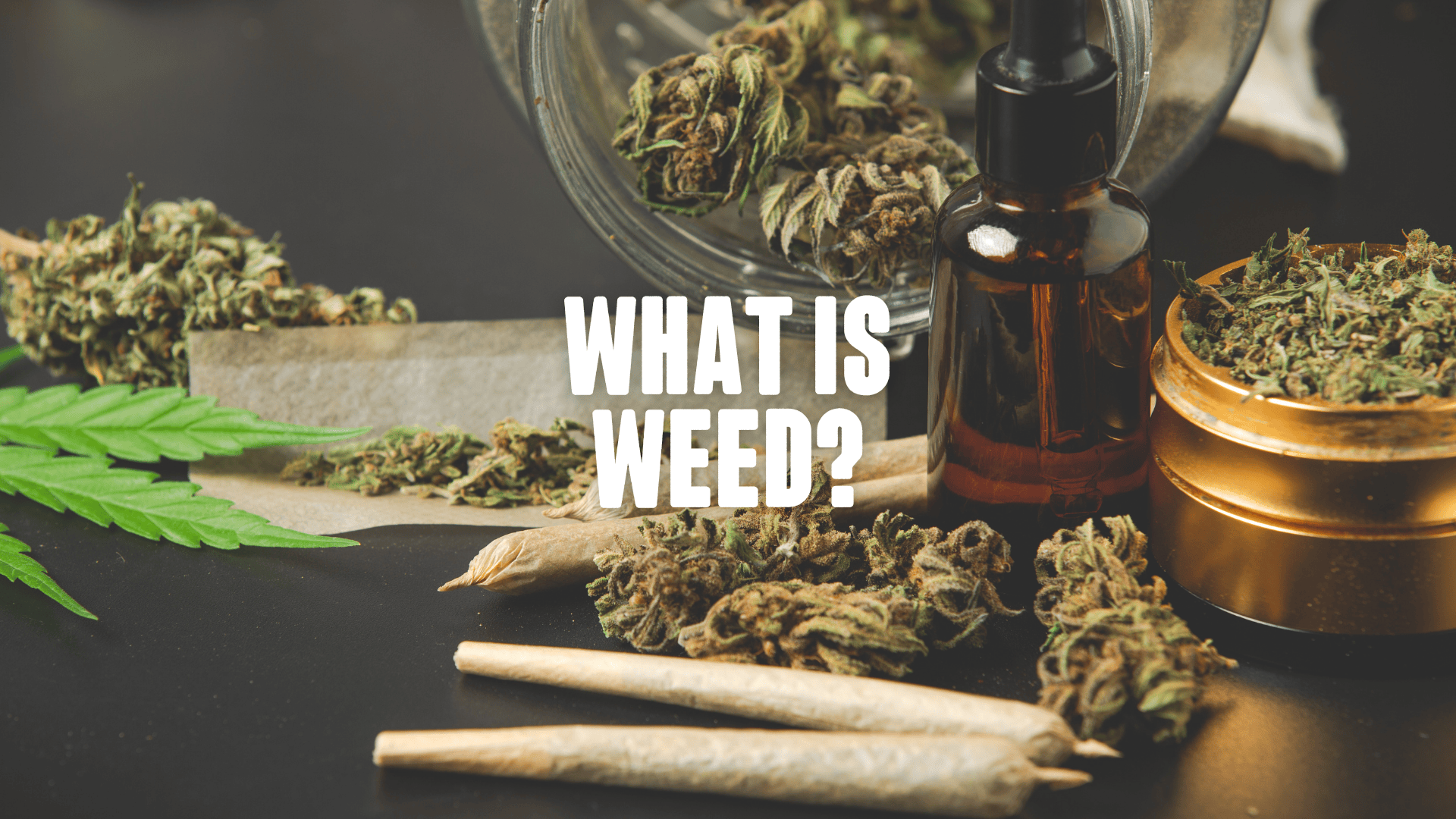 Cannabis Flowers with smoking equipment