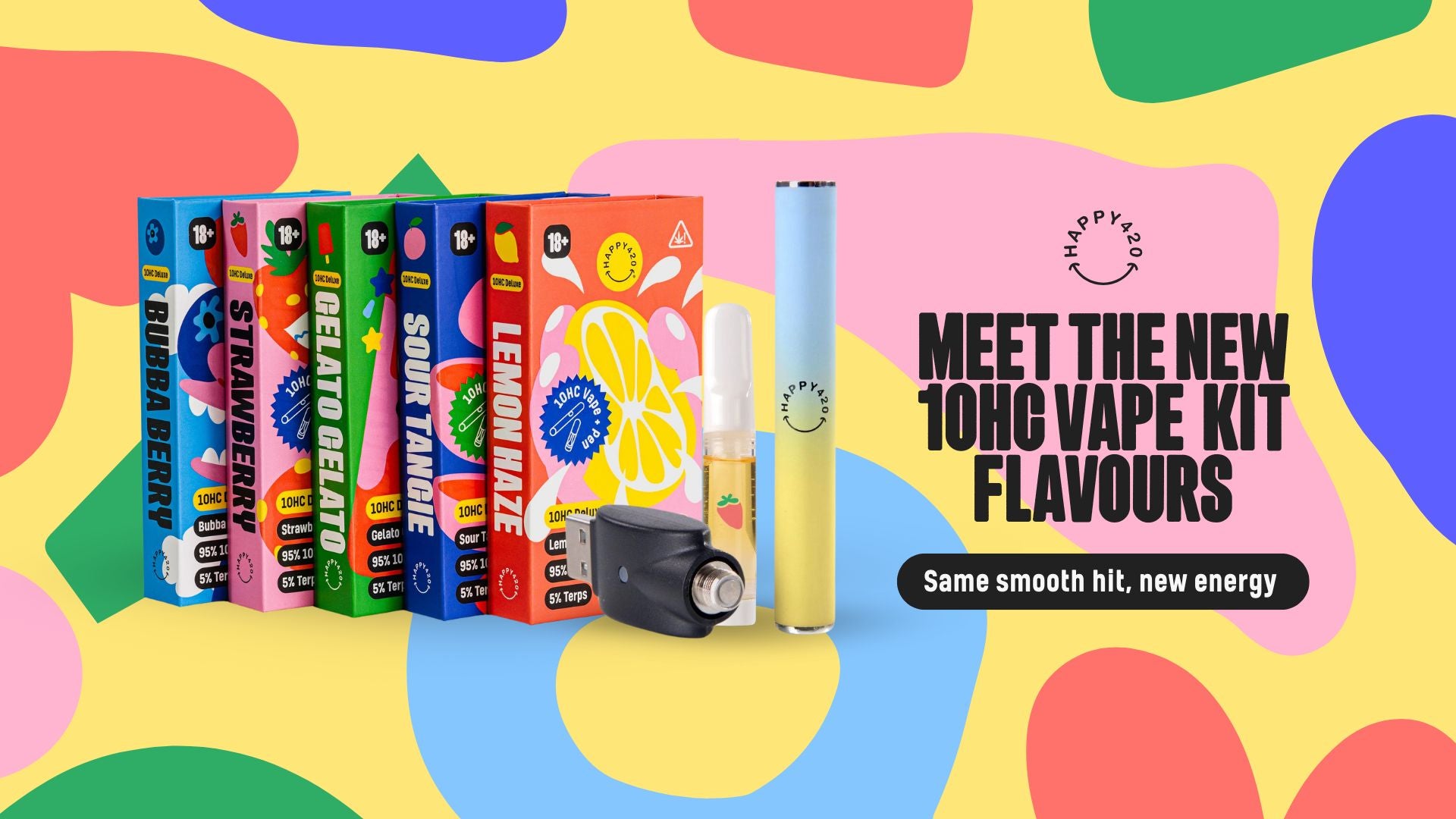 Meet the new 10HC Vape Kit Flavours - Happy420 Africa