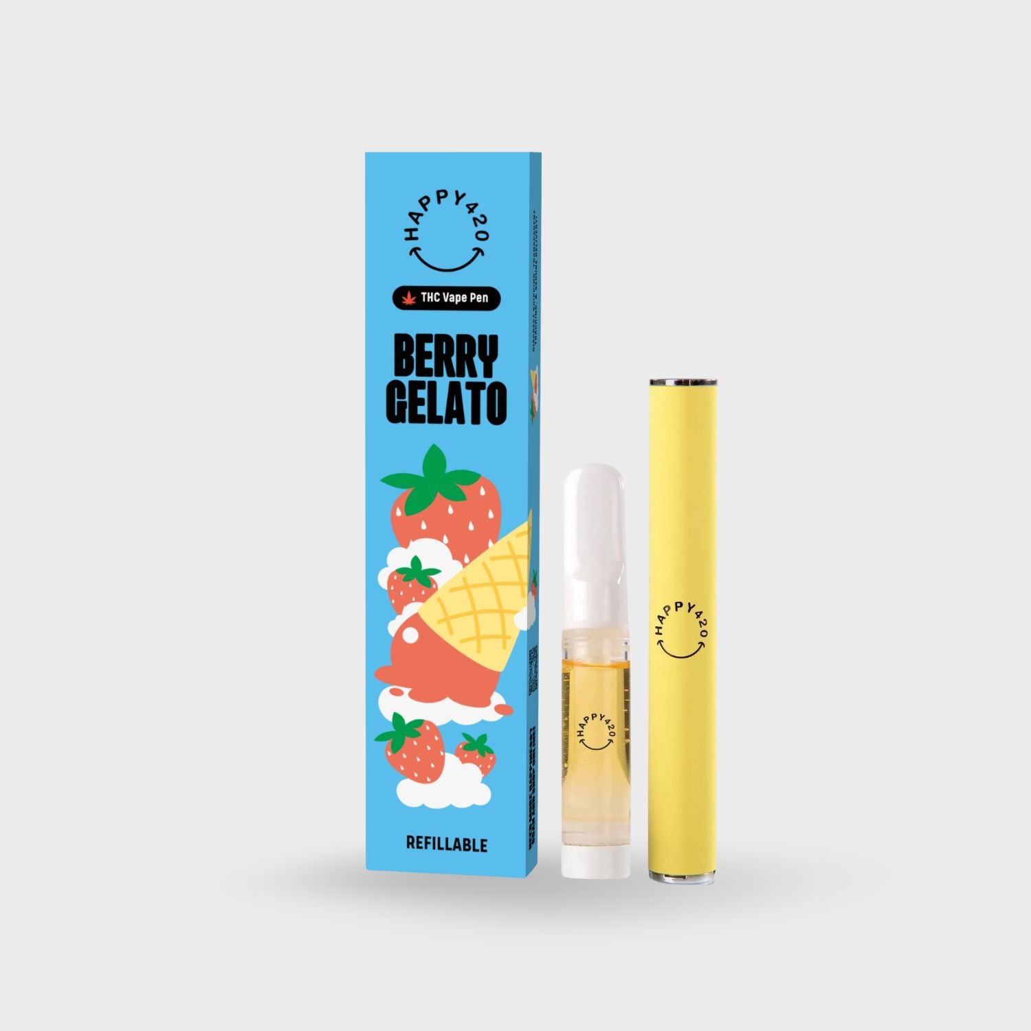 98% THC Rechargeable Vape Kit – Berry Gelato