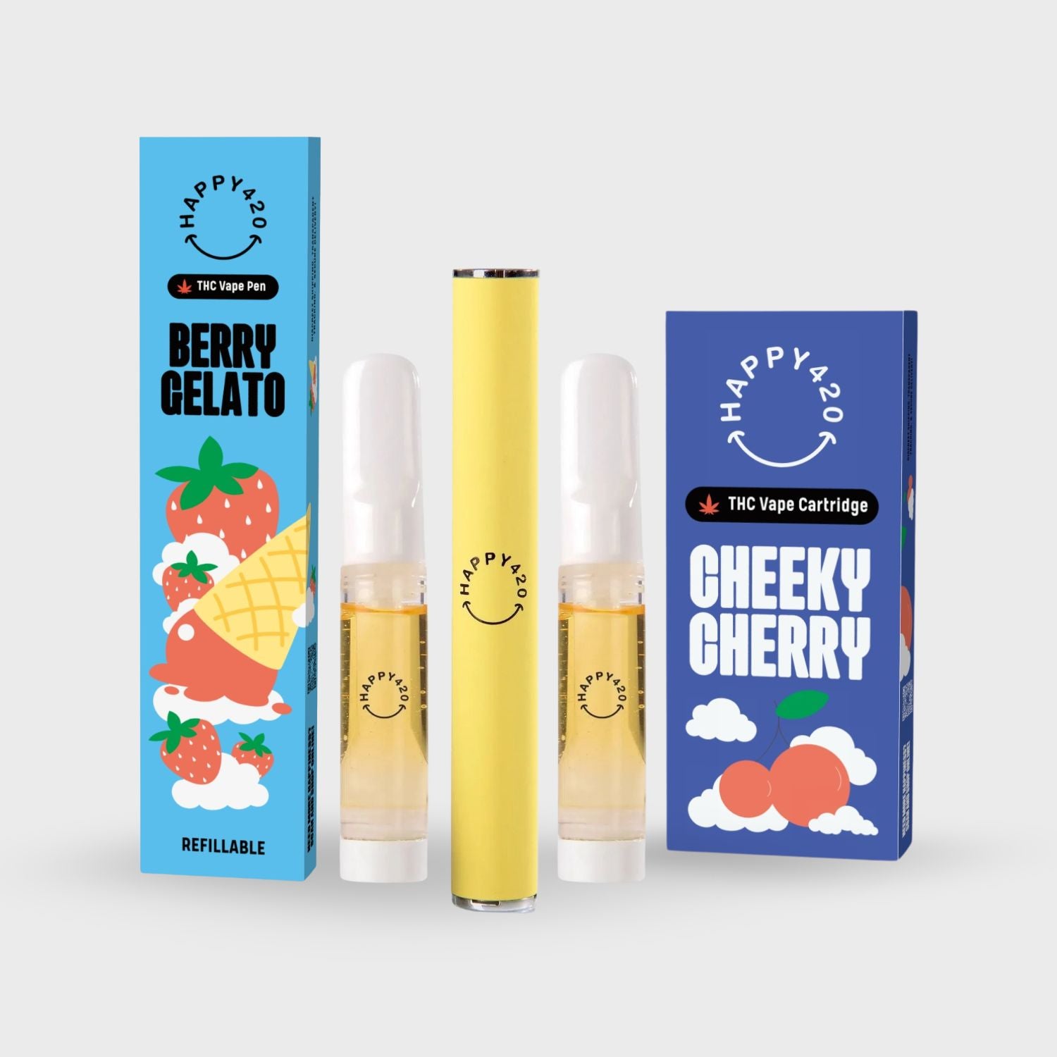 THC Vape Kit Bundle (2 fruity flavours)