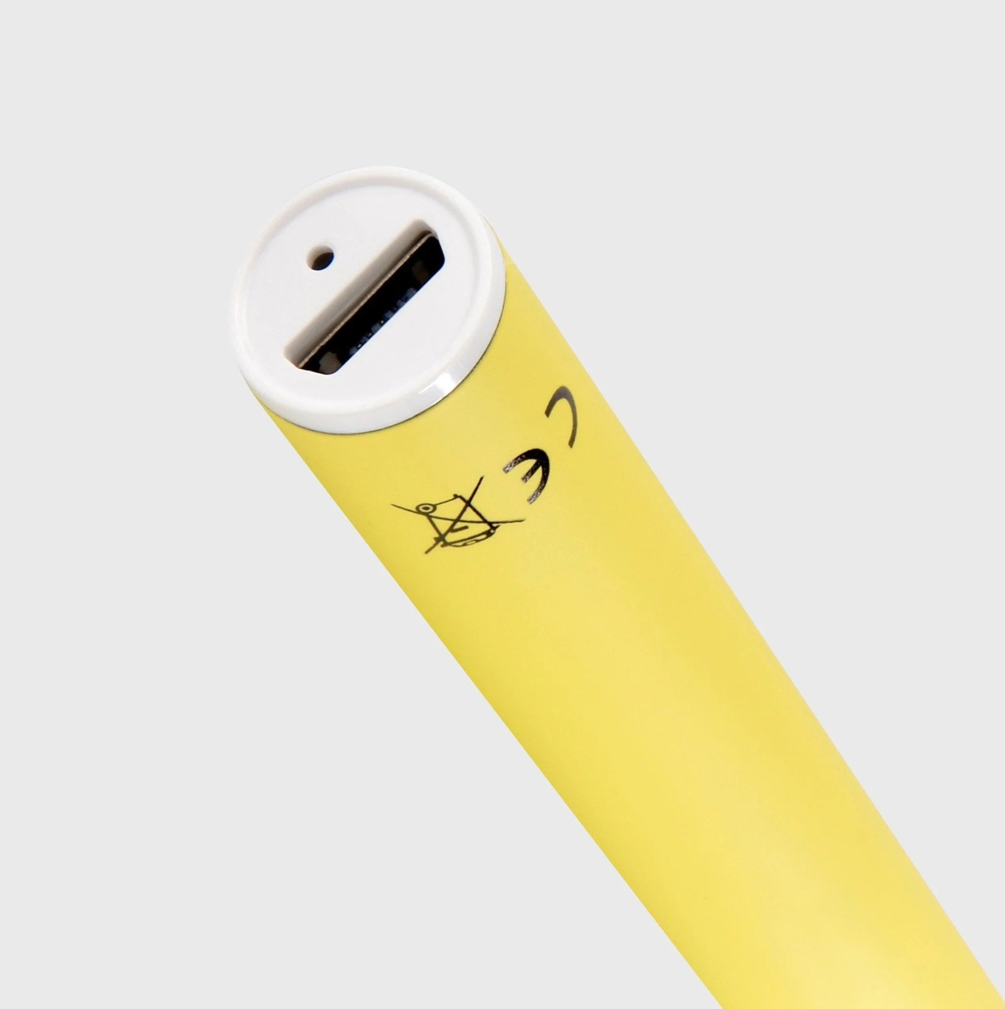Happy420 Vape Pen Sunshine Yellow Charge Port