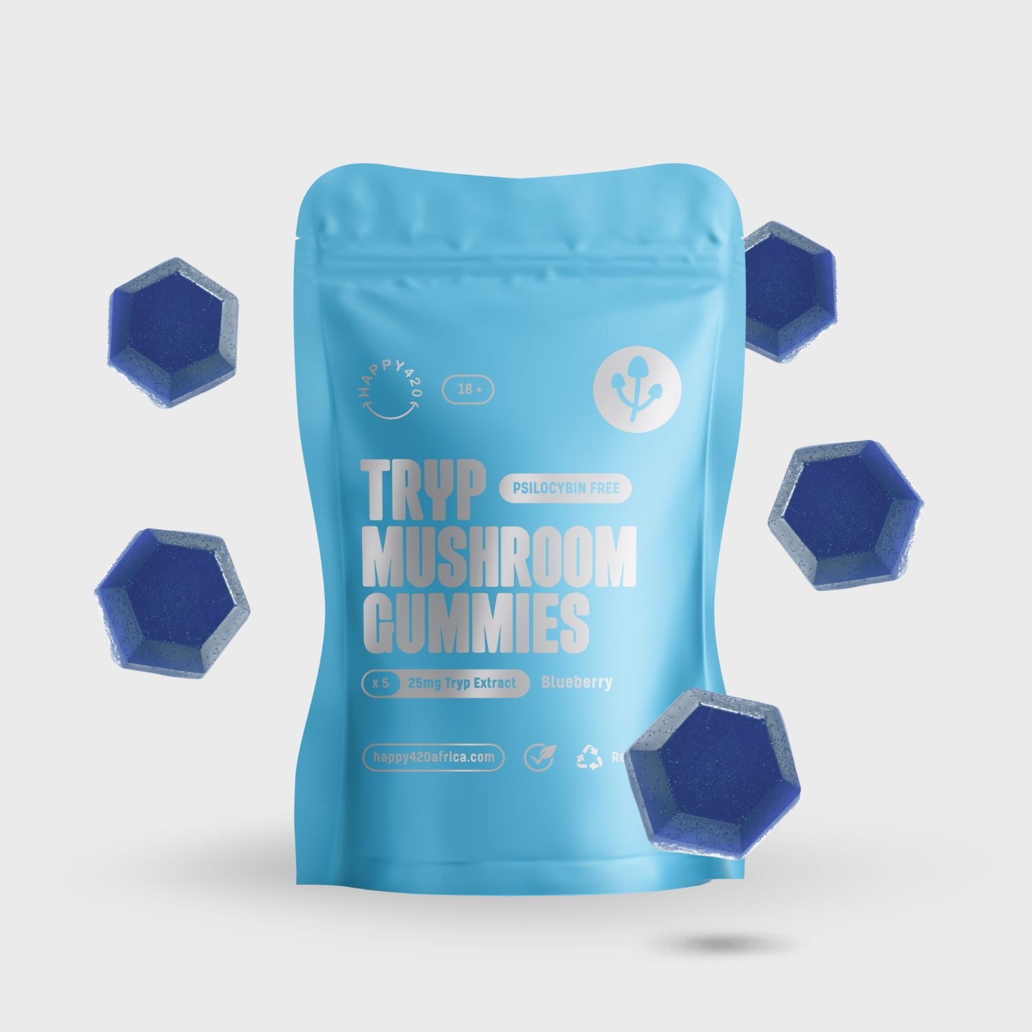 Tryp Mushroom Gummies - Blueberry