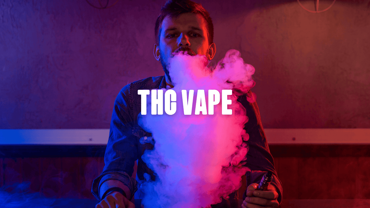 A guy vaping