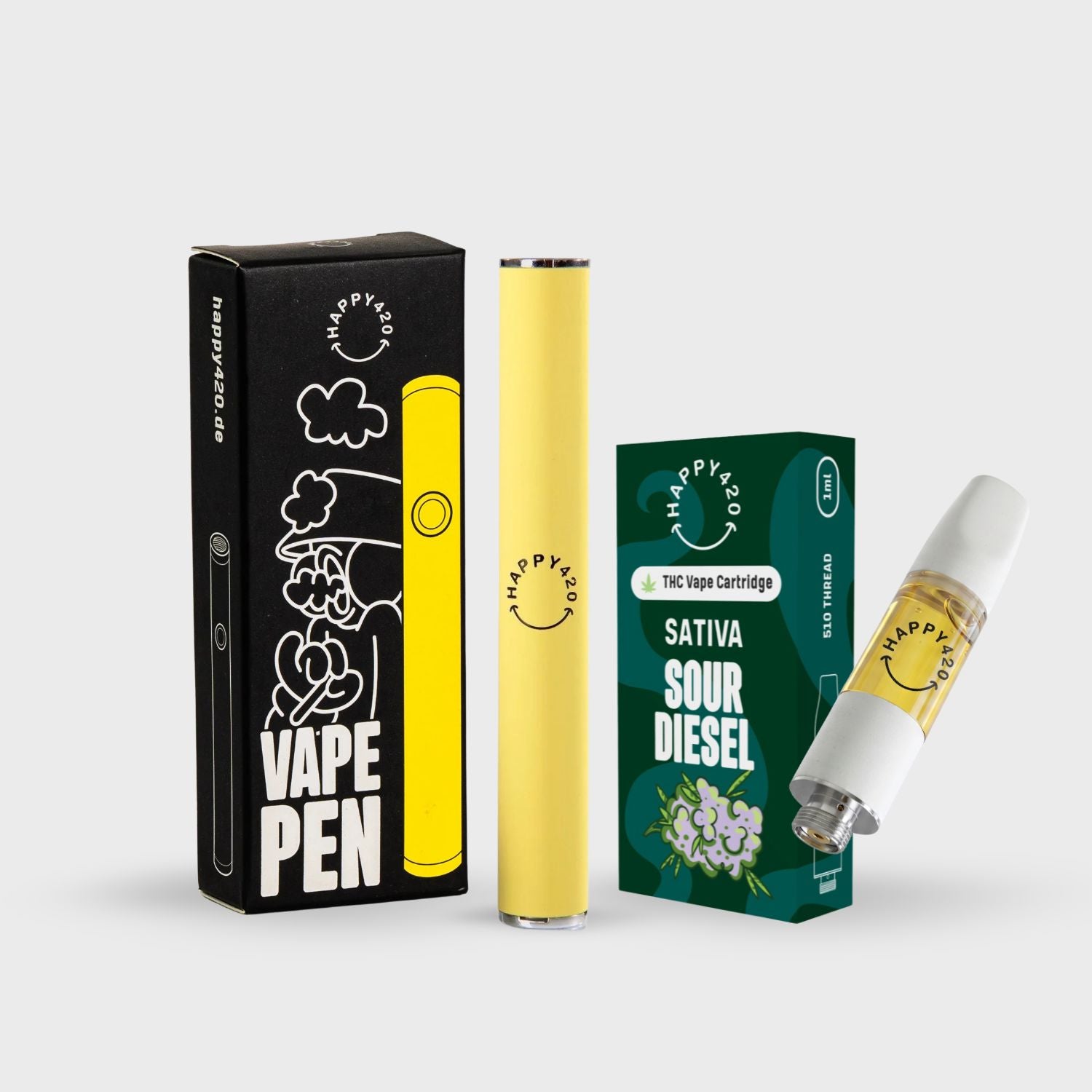 THC Vape Kit Bundle: Sour Diesel