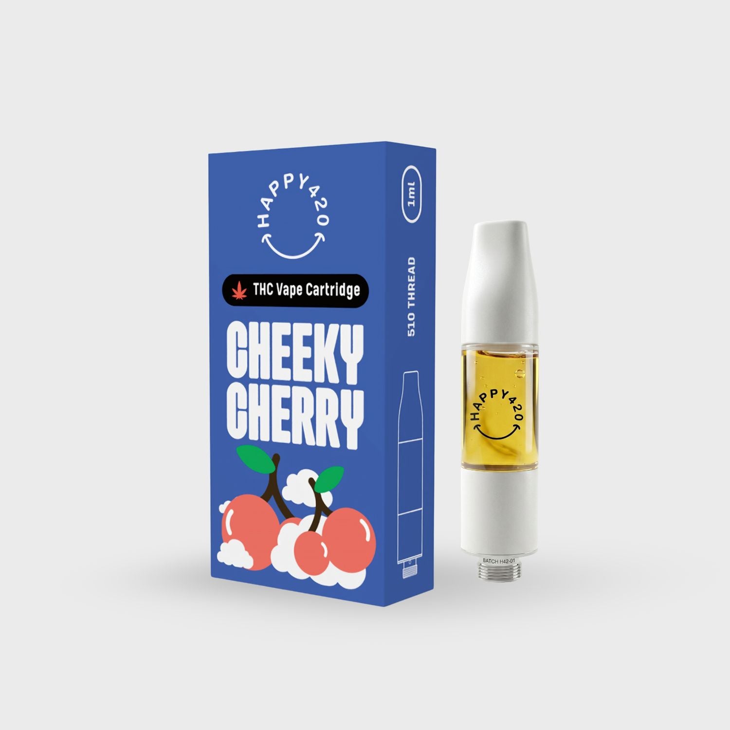 98% THC Vape 1ml Cartridge – Cheeky Cherry | Happy420 South Africa