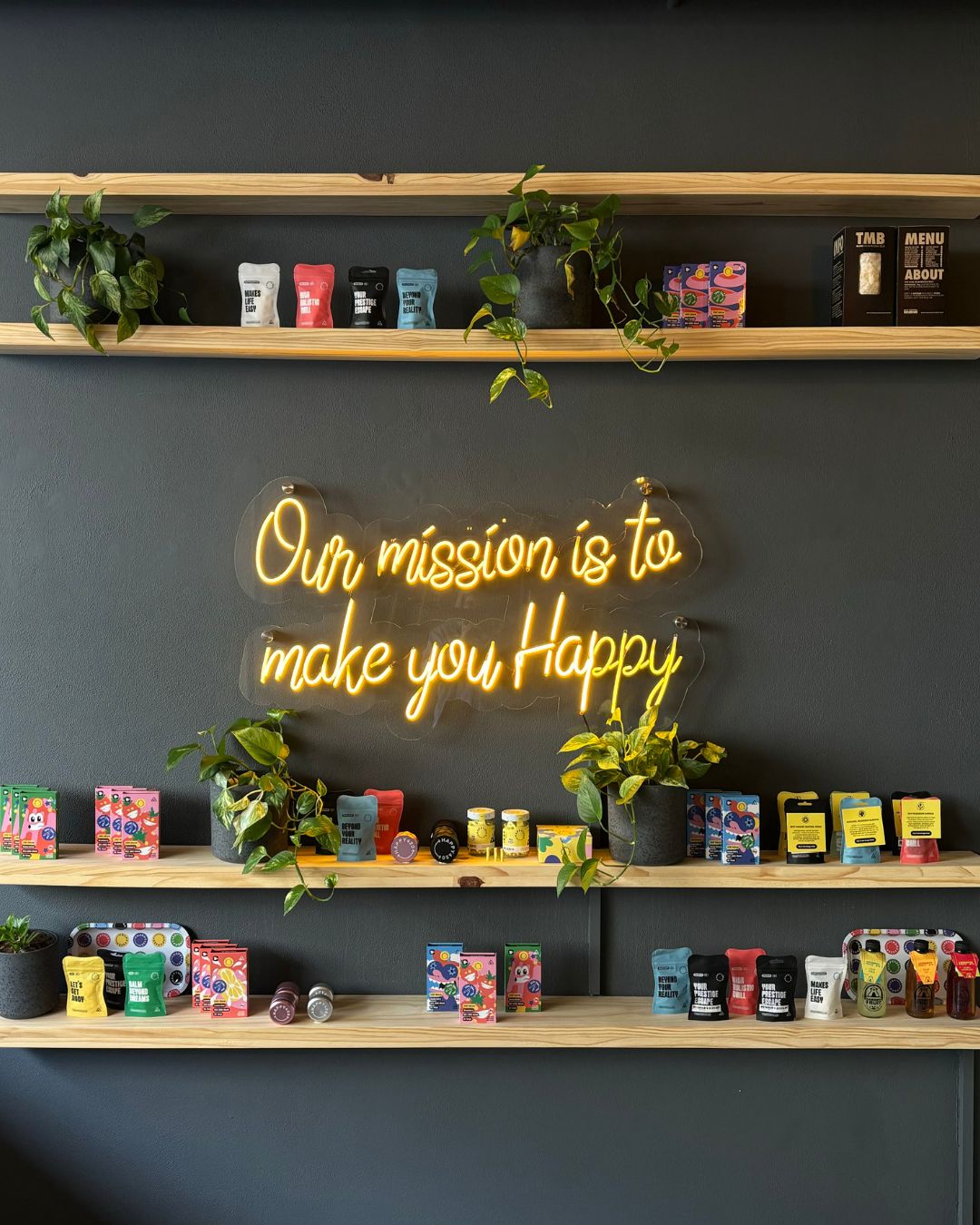 Happy420 Africa In-store Product Shelf Display - Our Mission is to make you happy