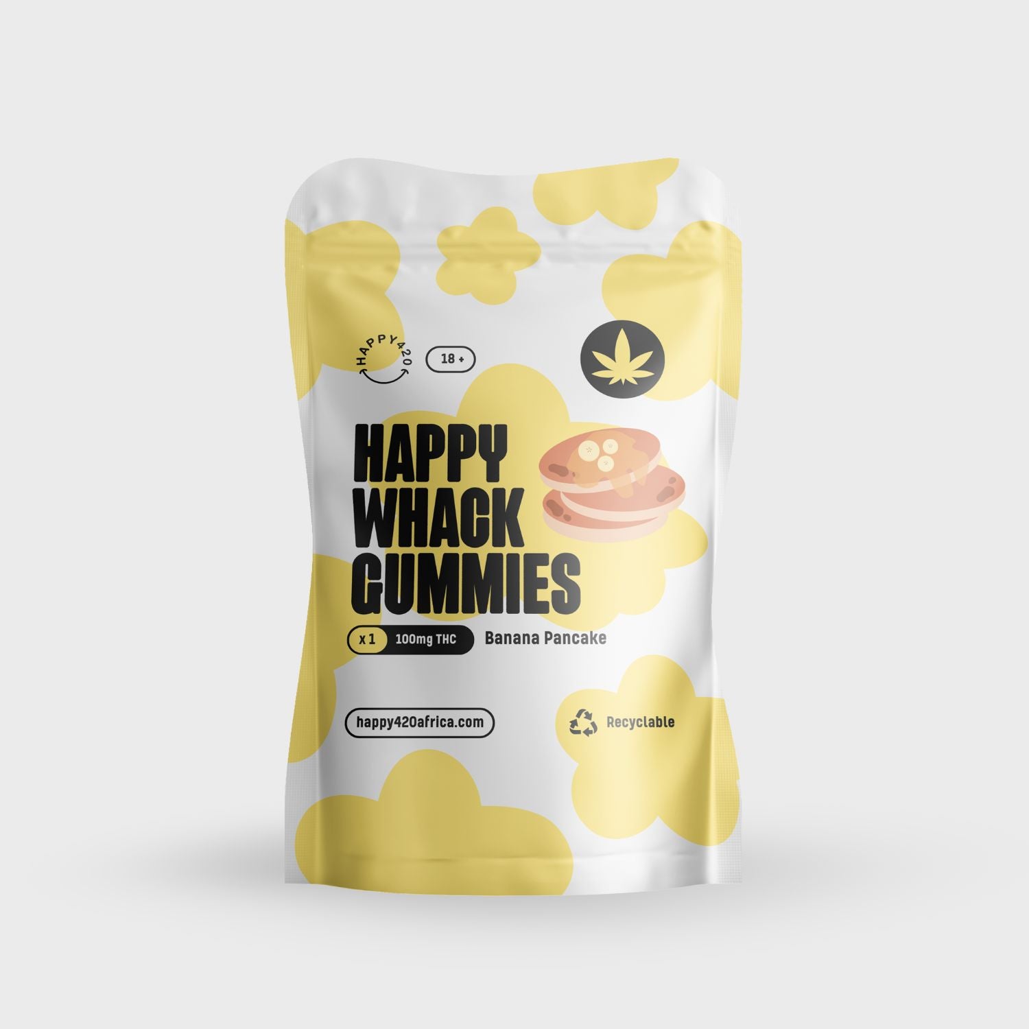 THC Happy Whack Gummies - Banana Pancakes