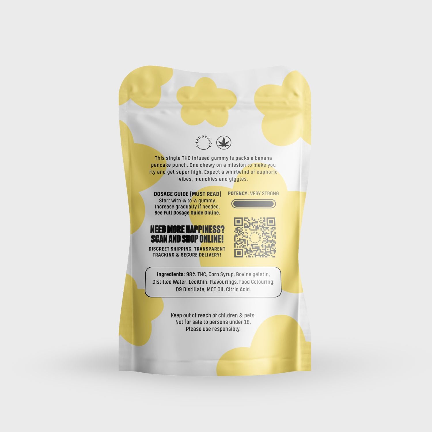 THC Happy Whack Gummies - Banana Pancakes