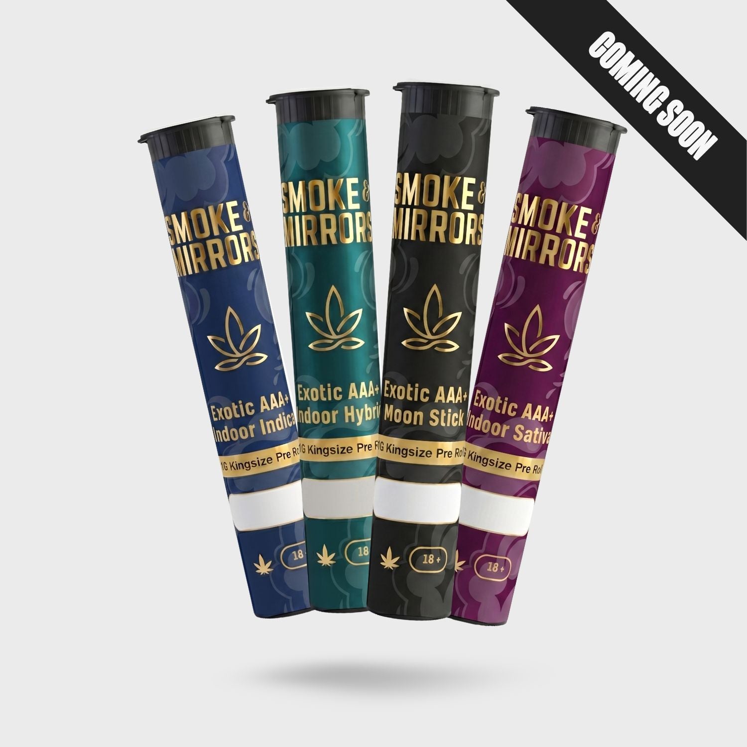 Smoke & Mirrors Bundle (4 Exotic AAA+ Cannabis Pre-Rolls)