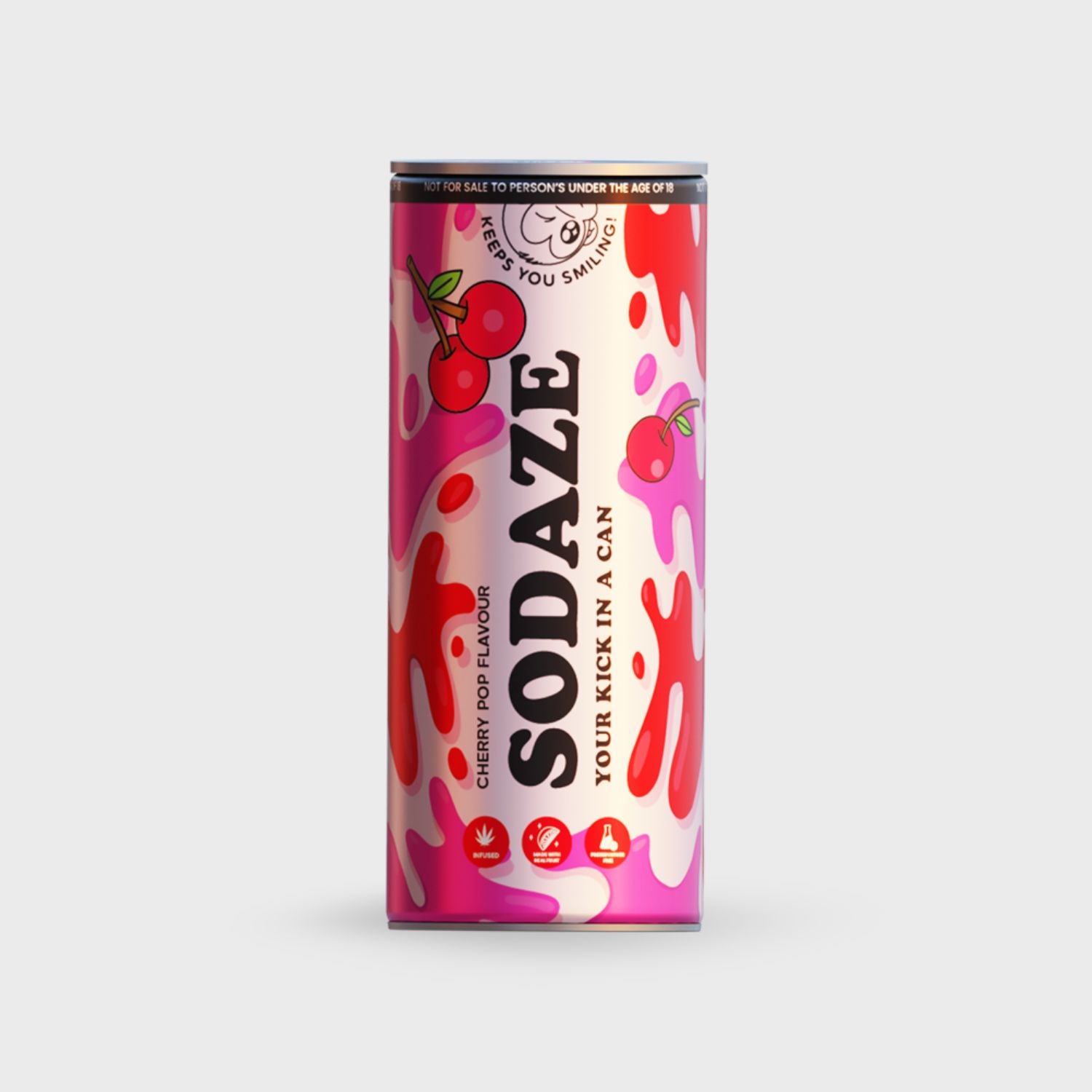 THC Sodaze Craft Soda - Cherry Pop 30mg