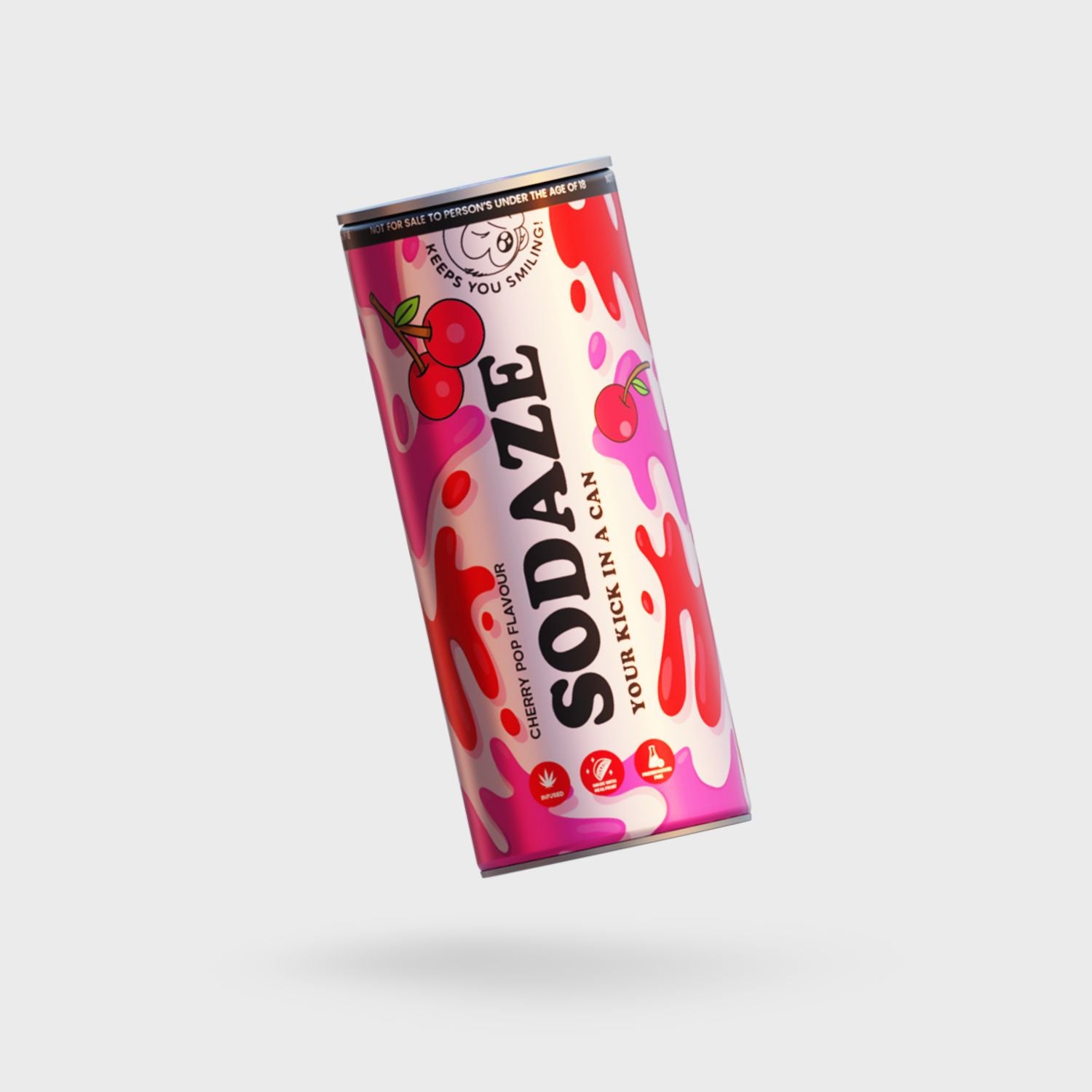 THC Sodaze Craft Soda - Cherry Pop 30mg