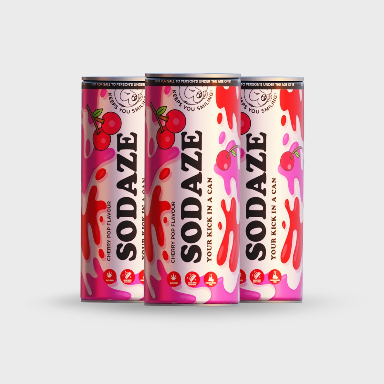 THC Sodaze Craft Soda - Cherry Pop 30mg