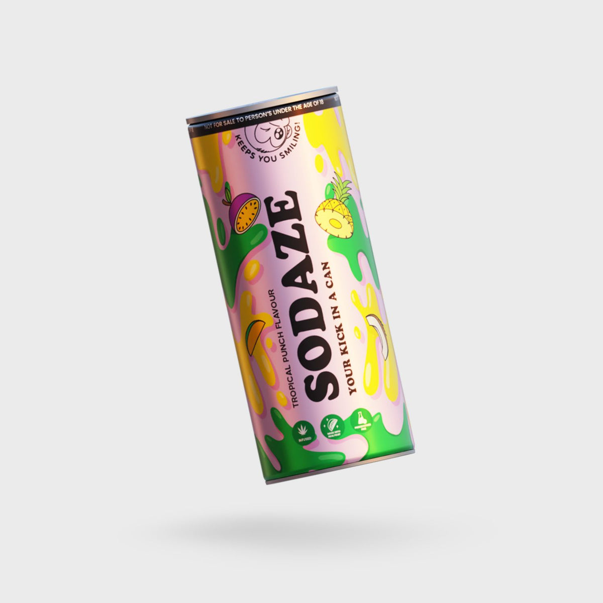 THC Sodaze Craft Soda - Tropical Punch 30mg