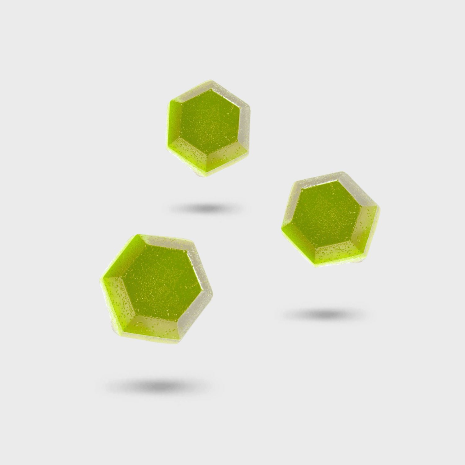 THC edible gummies apple floating