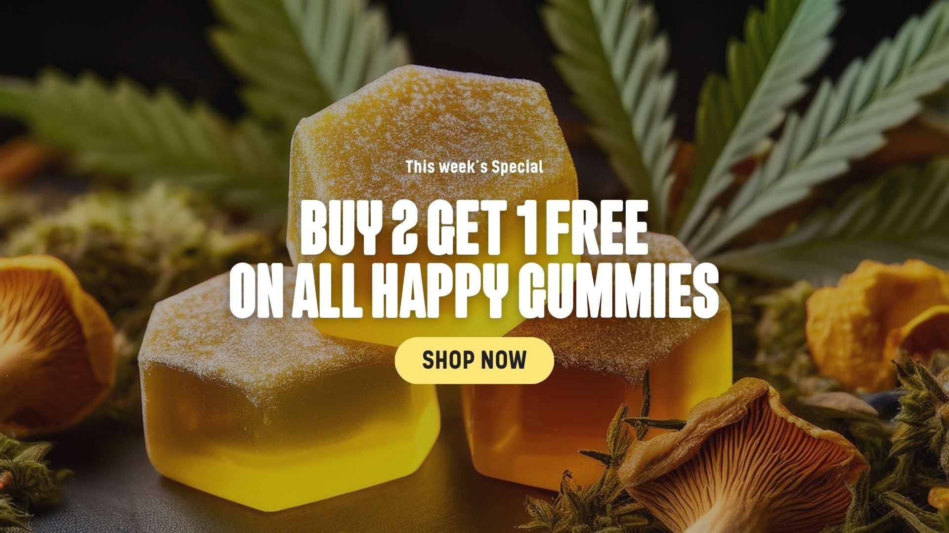 Buy 2 Get 1 Free Happy420 Edible Gummies
