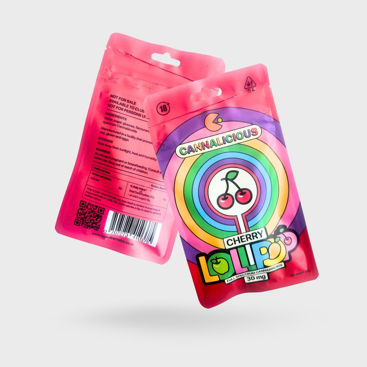 Cannalicious Cherry Lollipop 30mg