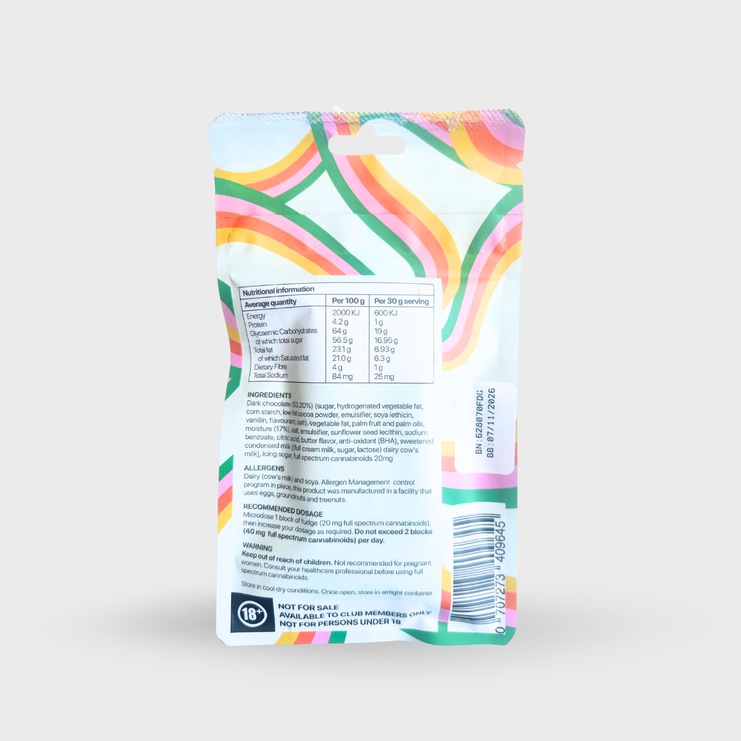 Cannalicious Chocolate Fudge 20mg