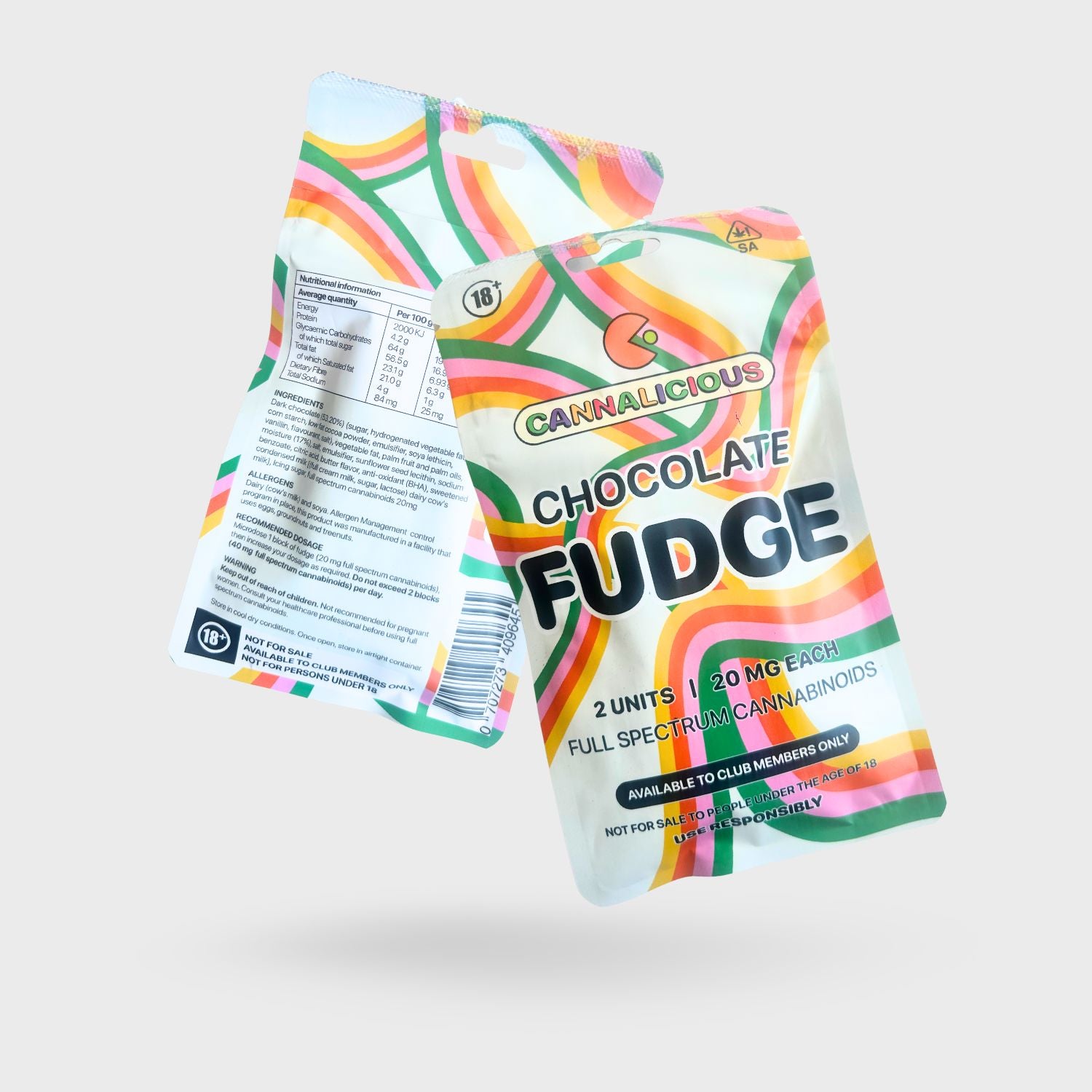 Cannalicious Chocolate Fudge 20mg